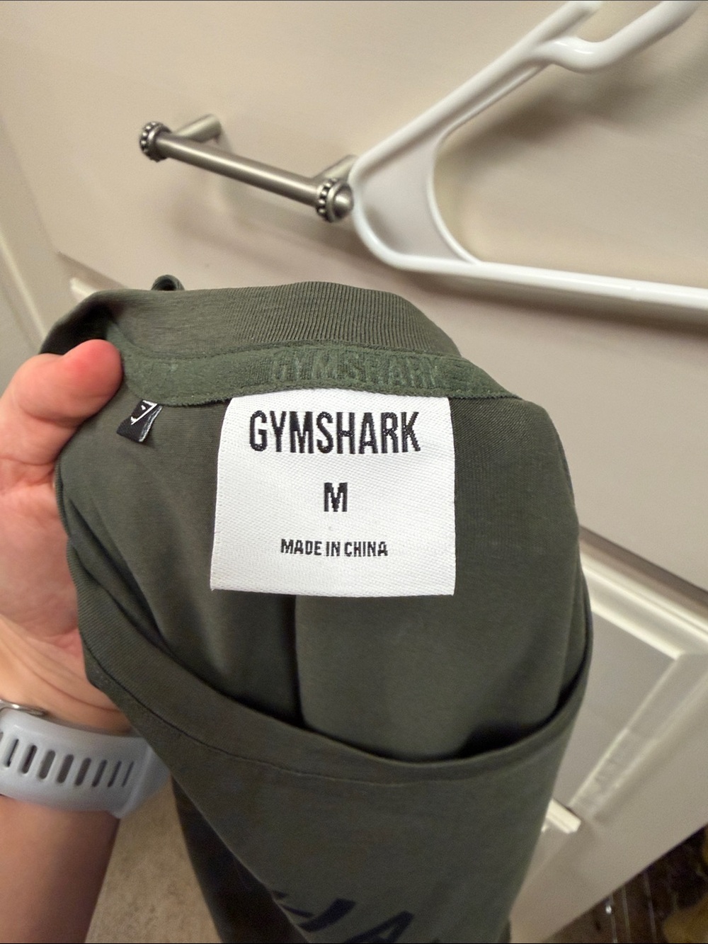 Gymshark Olive Green Graphic Muscle Tank Top - Picture 3 of 3